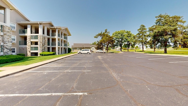view of uncovered parking lot