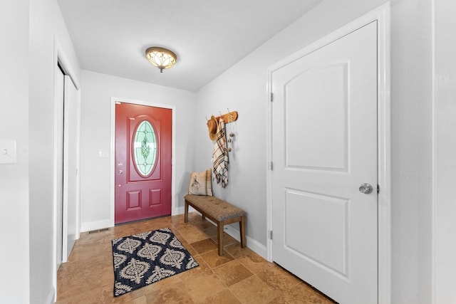 77 Johnson Way Ln, Kimberling City, MO 65686 - foyer entrance with baseboards and stone finish floors