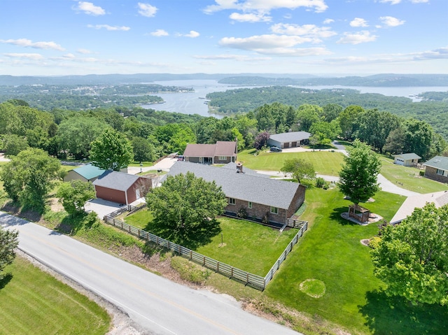 77 Johnson Way Ln, Kimberling City, MO 65686 - drone / aerial view of a large body of water and a heavily wooded area