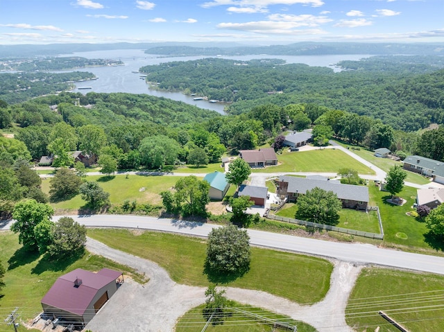 77 Johnson Way Ln, Kimberling City, MO 65686 - drone / aerial view of a large body of water and a heavily wooded area