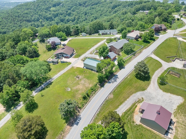 77 Johnson Way Ln, Kimberling City, MO 65686 - aerial perspective of suburban area with a forest