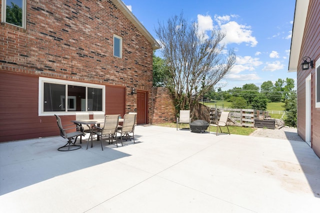 77 Johnson Way Ln, Kimberling City, MO 65686 - view of patio with fence and outdoor dining space