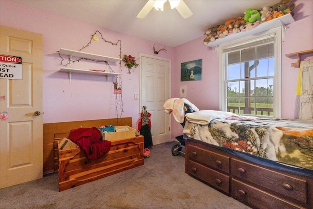 6203 County Road 1750, West Plains, MO 65775 - carpeted bedroom with ceiling fan