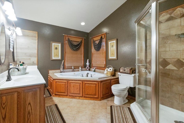 6203 County Road 1750, West Plains, MO 65775 - bathroom featuring a stall shower, a bath, and vanity