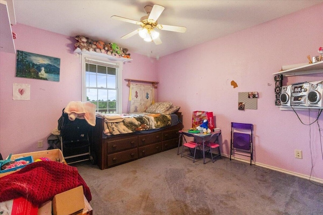 6203 County Road 1750, West Plains, MO 65775 - bedroom featuring carpet flooring and ceiling fan