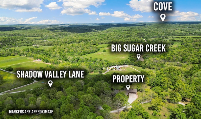 315 Buckskin Rdg, Pineville, MO 64856 - drone / aerial view of a heavily wooded area
