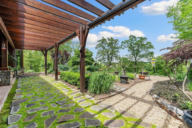 315 Buckskin Rdg, Pineville, MO 64856 - view of patio / terrace with a pergola