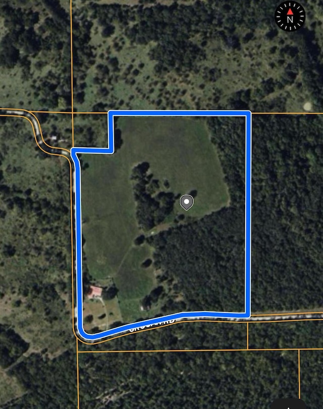 map / location featuring property parcel outlined