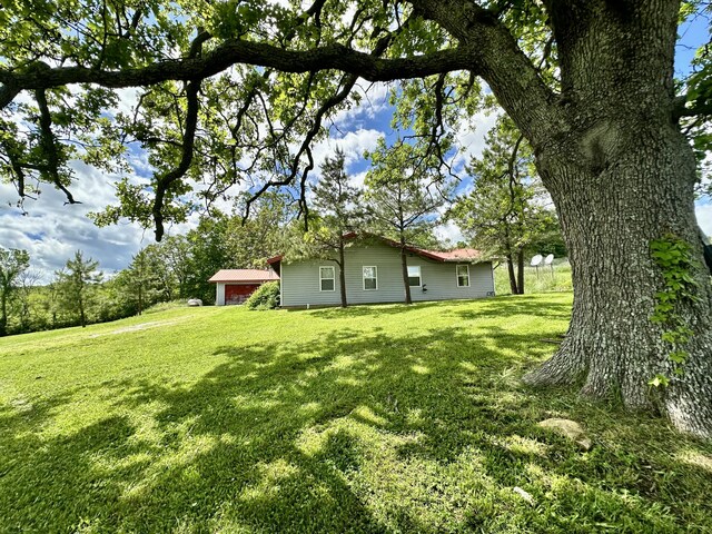 view of green lawn