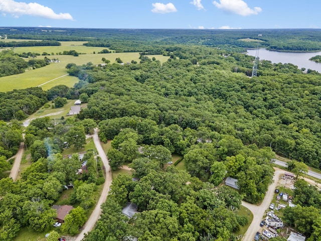 26478 Shadow Rd, Pittsburg, MO 65724 - aerial view of property's location featuring a nearby body of water and a heavily wooded area