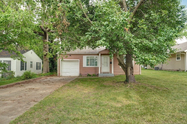 2708 N Fremont Ave, Springfield, MO 65803 - view of front facade with a garage, driveway, and a front lawn