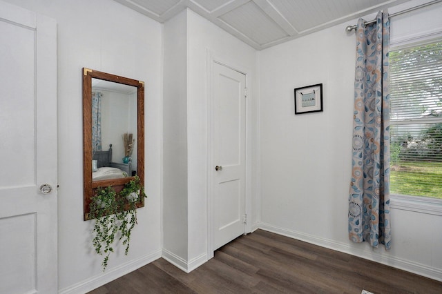 2708 N Fremont Ave, Springfield, MO 65803 - hallway featuring dark wood-type flooring, healthy amount of natural light, and baseboards