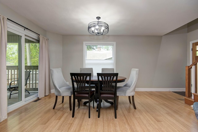 700 E Delmar St, Springfield, MO 65807 - dining area featuring light wood finished floors and baseboards