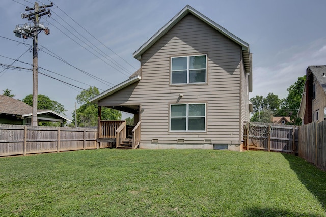 700 E Delmar St, Springfield, MO 65807 - back of property with crawl space