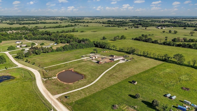 aerial view of sparsely populated area