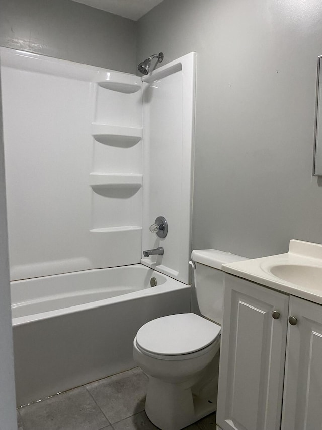 1835 S Franklin Ave, Springfield, MO 65807 - bathroom with vanity, tub / shower combination, and tile patterned floors