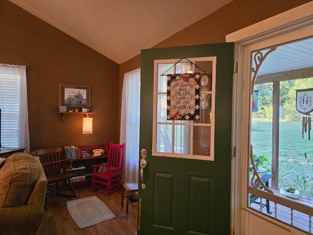 3590 County Road 7140, West Plains, MO 65775 - entrance foyer with lofted ceiling and wood finished floors