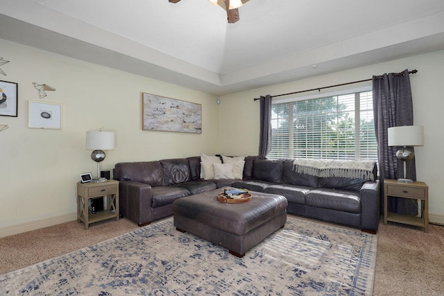 1428 S Appomattox Ave, Republic, MO 65738 - carpeted living area featuring baseboards and a ceiling fan