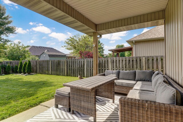 1428 S Appomattox Ave, Republic, MO 65738 - view of patio / terrace featuring an outdoor hangout area