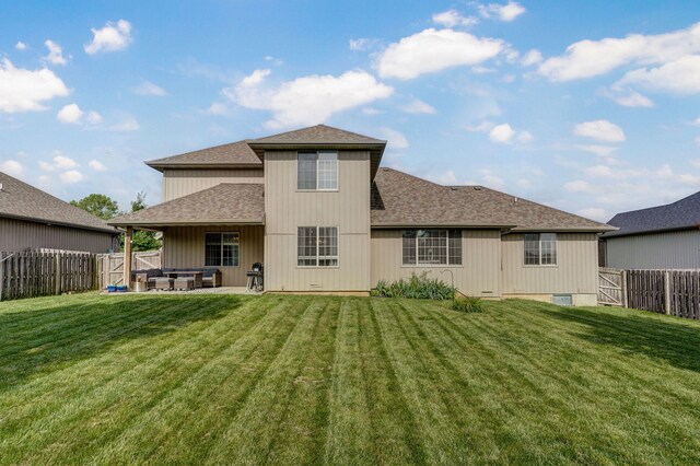 1428 S Appomattox Ave, Republic, MO 65738 - back of house featuring a shingled roof and a patio area