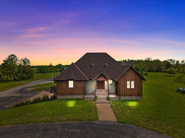 16326 Lawrence Unit 1232, Marionville, MO 65705 - view of front facade featuring crawl space, a lawn, and asphalt driveway