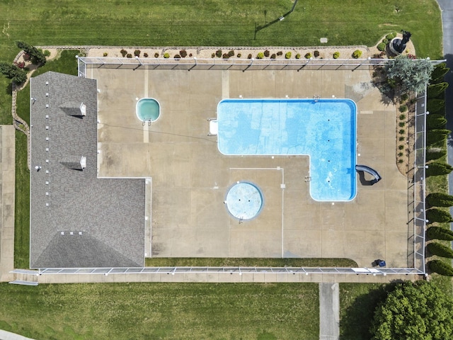 4531 E Hidden Oak St, Springfield, MO 65802 - drone / aerial view of a pool area