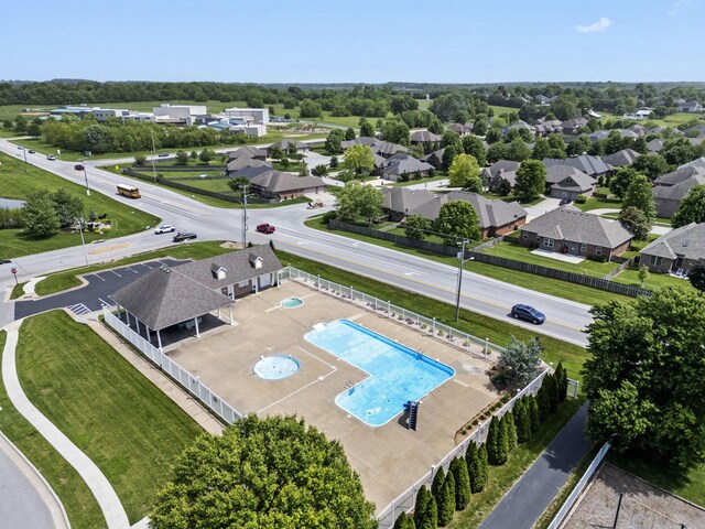 4531 E Hidden Oak St, Springfield, MO 65802 - aerial view of a pool area