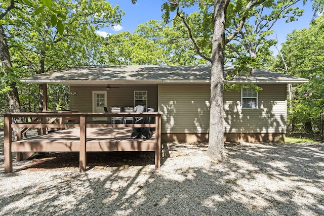 17 Montague Ln, Kimberling City, MO 65686 - rear view of property with a wooden deck