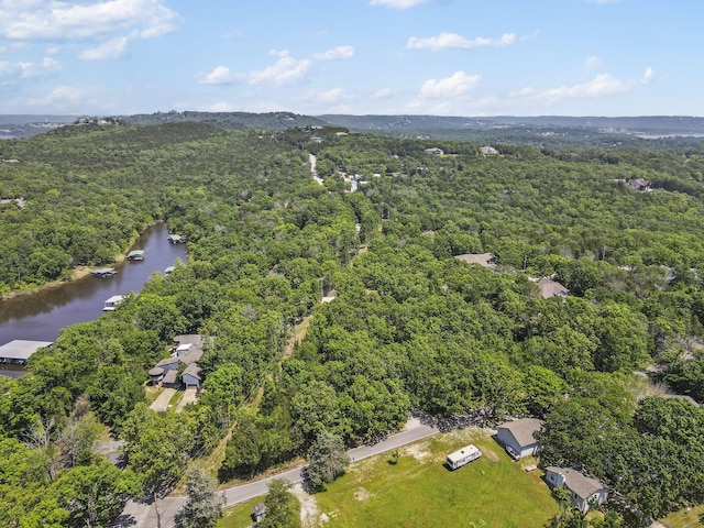 17 Montague Ln, Kimberling City, MO 65686 - aerial view of a heavily wooded area and a nearby body of water
