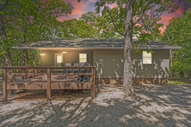 17 Montague Ln, Kimberling City, MO 65686 - rear view of property featuring a deck