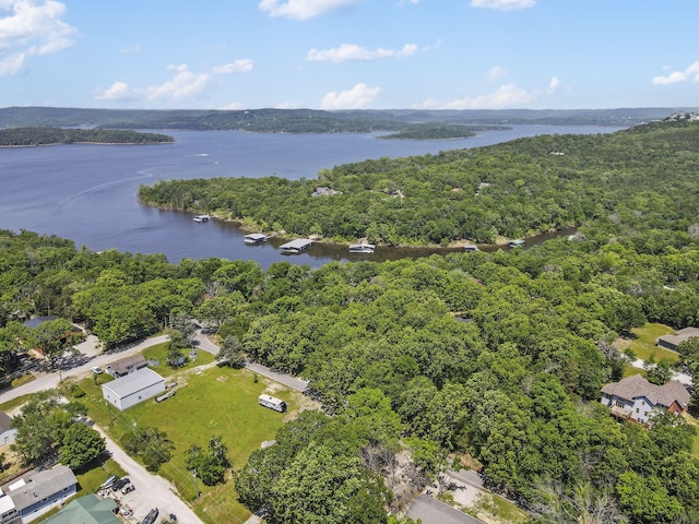 17 Montague Ln, Kimberling City, MO 65686 - drone / aerial view of a nearby body of water and a heavily wooded area