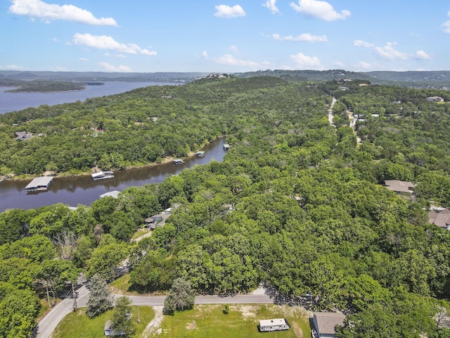 17 Montague Ln, Kimberling City, MO 65686 - bird's eye view of a heavily wooded area and a large body of water
