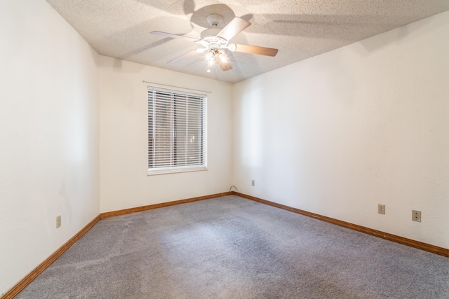 150 Sunken Forest Dr Unit 190, Forsyth, MO 65653 - carpeted empty room with a textured ceiling, baseboards, and a ceiling fan