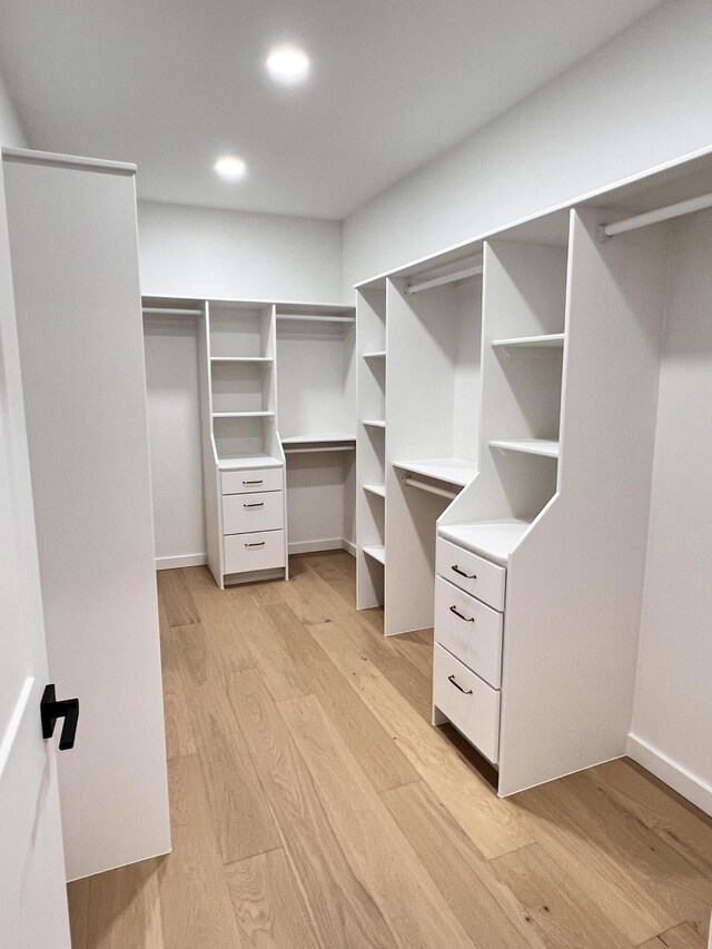 2077 N Sun Valley Dr, Springfield, MO 65802 - walk in closet featuring light wood-type flooring