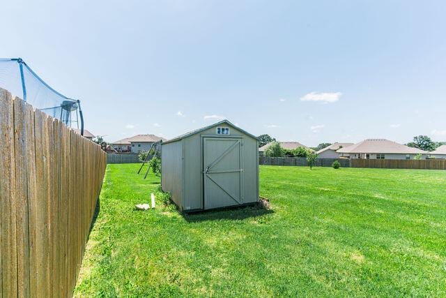 1205 N 12th Ave, Ozark, MO 65721 - view of shed featuring a fenced backyard