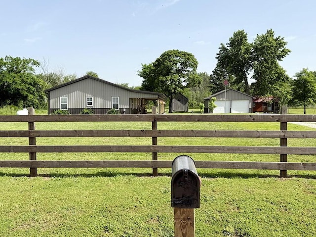 30285 E Pawhuska Rd, El Dorado Springs, MO 64744 - gate featuring an outbuilding