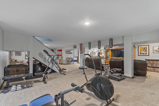 45 Stone Ridge Ct, Strafford, MO 65757 - exercise room featuring carpet