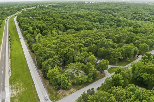 45 Stone Ridge Ct, Strafford, MO 65757 - bird's eye view of a main thoroughfare and a heavily wooded area