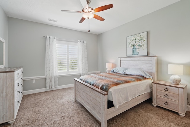 233 Siena Blvd, Branson, MO 65616 - bedroom with light colored carpet, baseboards, and ceiling fan