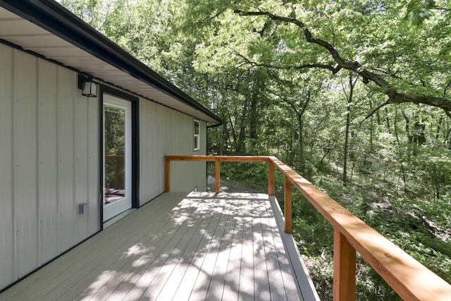 25173 Farm Rd Unit 1266, Shell Knob, MO 65747 - wooden terrace featuring a forest view