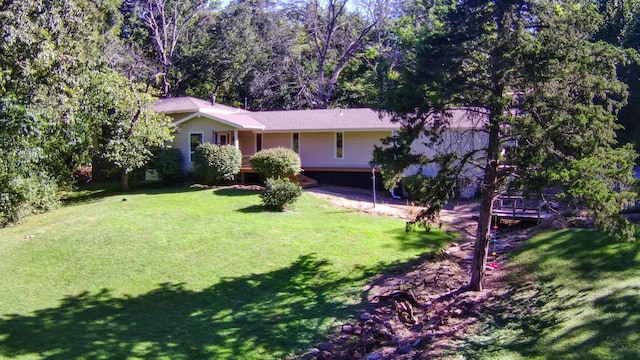 5312 S Hawthorne Dr, Springfield, MO 65804 - view of front facade with a front lawn