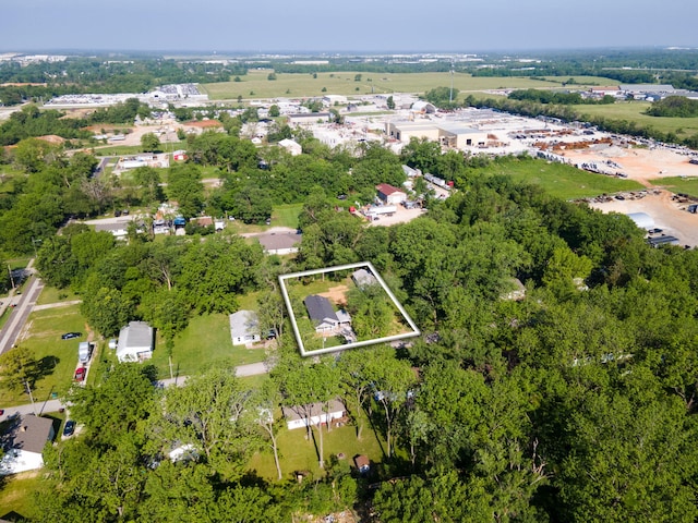 1827 N Tyler Ave, Springfield, MO 65802 - aerial view of property's location with property boundaries highlighted