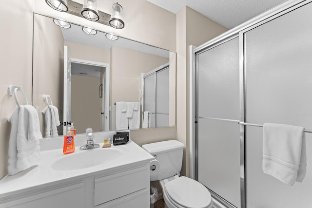 13 Treehouse Ln Unit 4, Branson, MO 65616 - full bath with a stall shower, vanity, toilet, and a textured ceiling