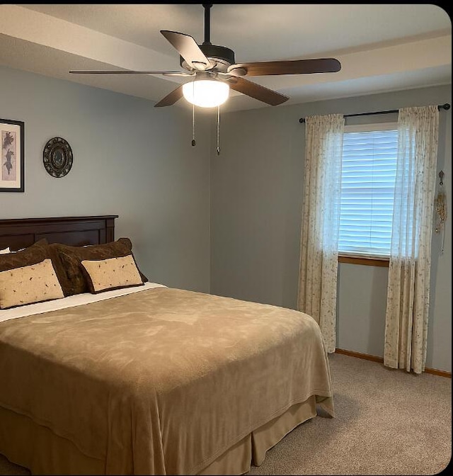 1810 Meadows Dr, Neosho, MO 64850 - bedroom featuring carpet floors, baseboards, and a ceiling fan
