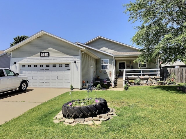 1810 Meadows Dr, Neosho, MO 64850 - view of front facade featuring an attached garage and driveway
