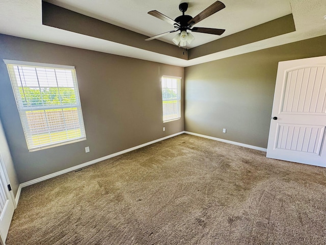 4692 S 125th Rd, Bolivar, MO 65613 - unfurnished room with carpet, baseboards, and a tray ceiling
