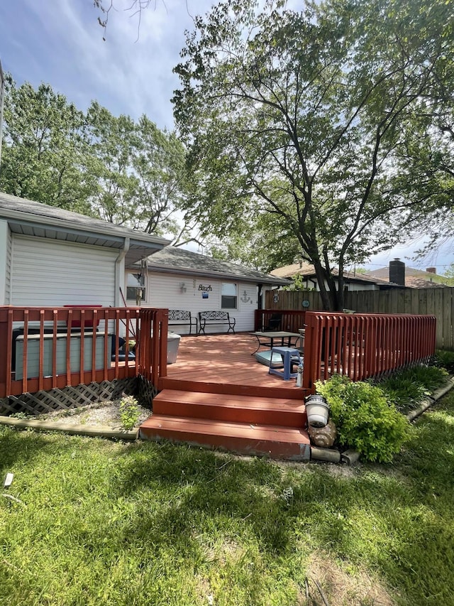 3729 S Parklane Ave, Springfield, MO 65807 - view of wooden terrace