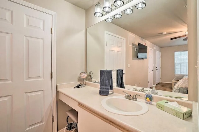 120 Spring Creek Ct Unit 12, Branson, MO 65616 - bathroom with vanity and ceiling fan