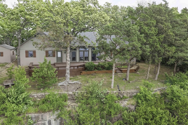 1605 Hideaway Rd, Galena, MO 65656 - view of front facade featuring a vegetable garden
