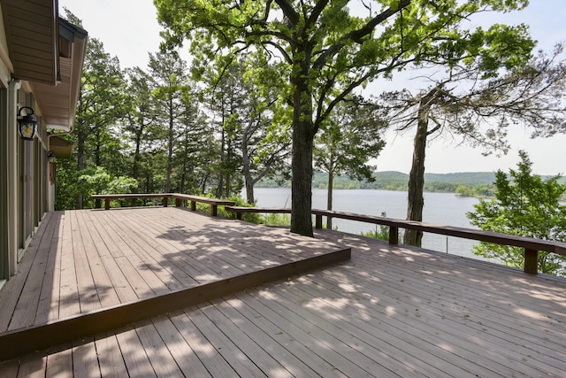 1605 Hideaway Rd, Galena, MO 65656 - deck featuring a water view